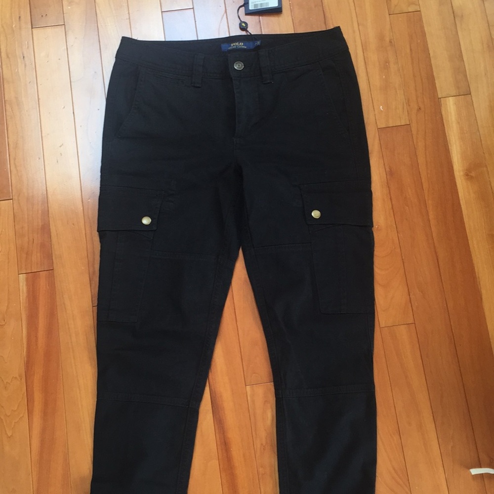 Ralph Lauren 6/4 Black Cargo Skinny Pants